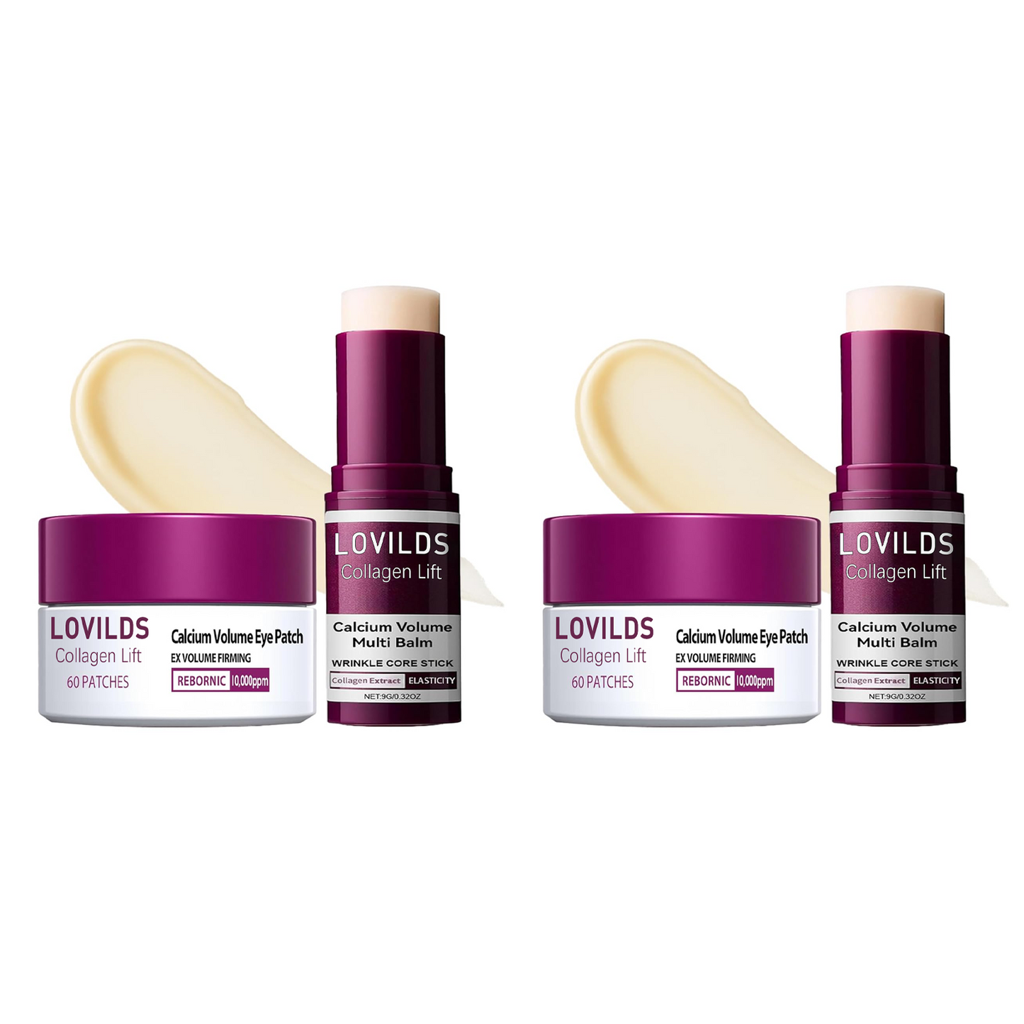 💗 LOVILDS Collagen Lift Eye Balm Stick + Eye Patch Set
