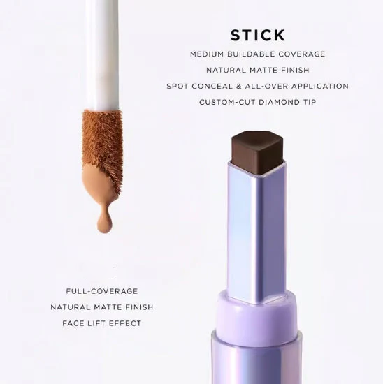 LOVILDS Crease-Proof Concealer Stick for Dark Circles & Blemishes (Free Pro Brush)