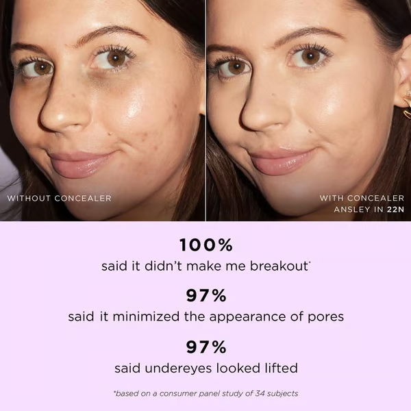 LOVILDS Crease-Proof Concealer Stick for Dark Circles & Blemishes (Free Pro Brush)